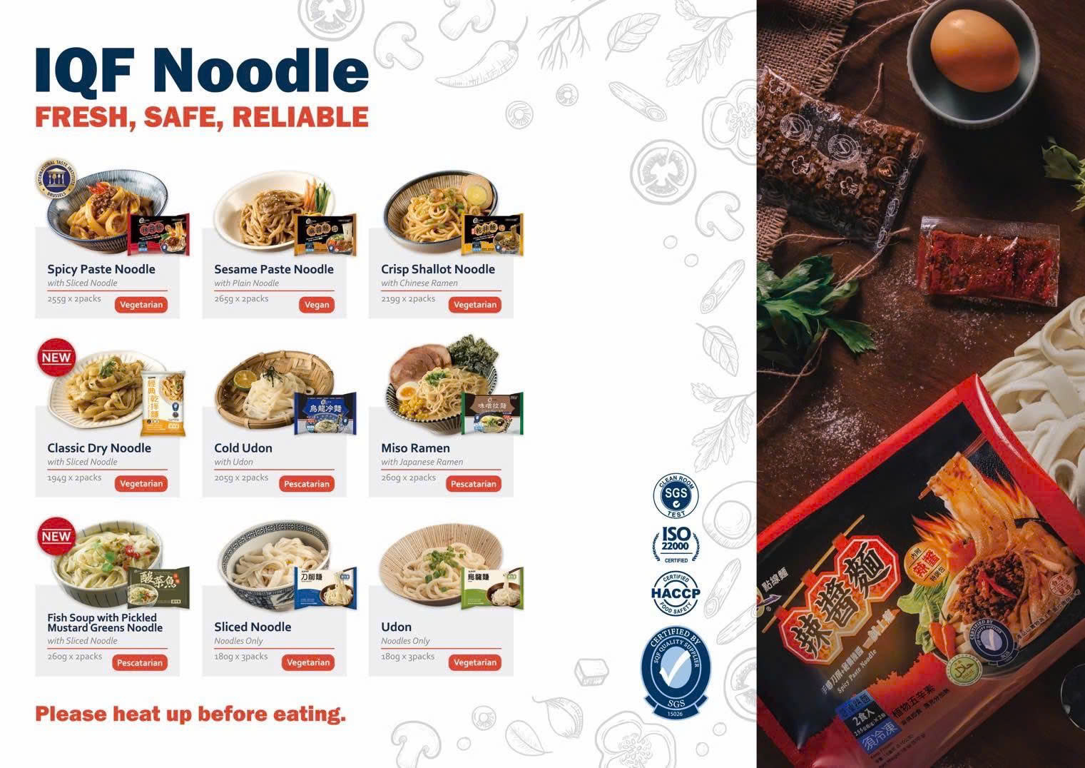 Polaris Holdings đưa mì tươi đông lạnh PLN Food đến người tiêu dùng Việt