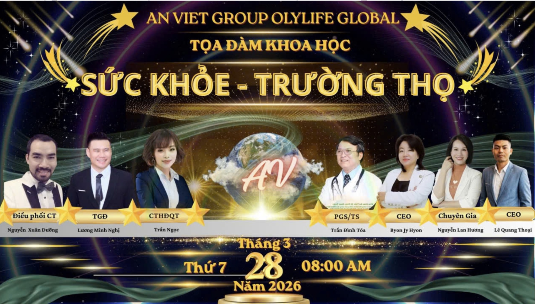 Sắp diễn ra Tọa đàm “Sức khỏe & Trường thọ” sắp diễn ra tại Hà Nội, kết hợp ra mắt hệ sinh thái An Việt Group Olylife Global Hà Nội